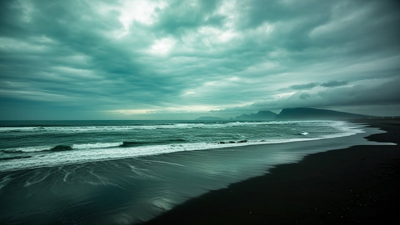 Quiet Night Ocean Ambience | Soothing Waves to Relax Instantly and Rest Deeply with Rolling Waves