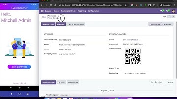 Odoo Event QR Code Scan Mobile App | Odoo Event QR Code Generator