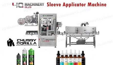 automatic shrink sleeve applicator machine for 60ml chubby gorilla unicorn bottle