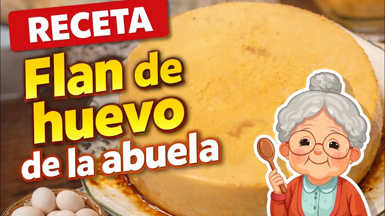 Flan casero de huevo receta de la abuela