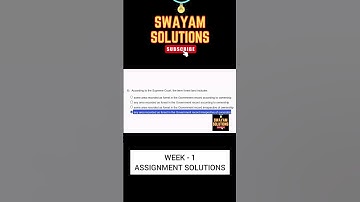 Forest and Their Management Week 1 Assignment Solutions | SWAYAM NPTEL | SUBSCRIBE