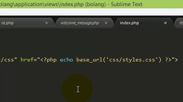Cara membuat tampilan website pada codeigniter