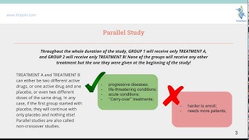 Types of Studies Parallel & Crossover