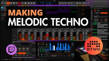 Melodic techno with Bitwig Studio using Behringer K2 and Crave synths | Twitch Highlights