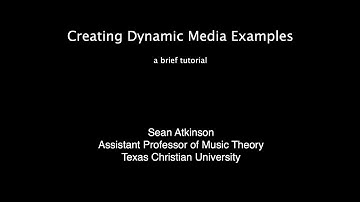 Creating Dynamic Media Examples: a brief tutorial