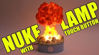 Nuke Lamp LED With Touch Button. Nuclear Mushroom. Atomic Lamp Bomb. Small Nuclear Explosion