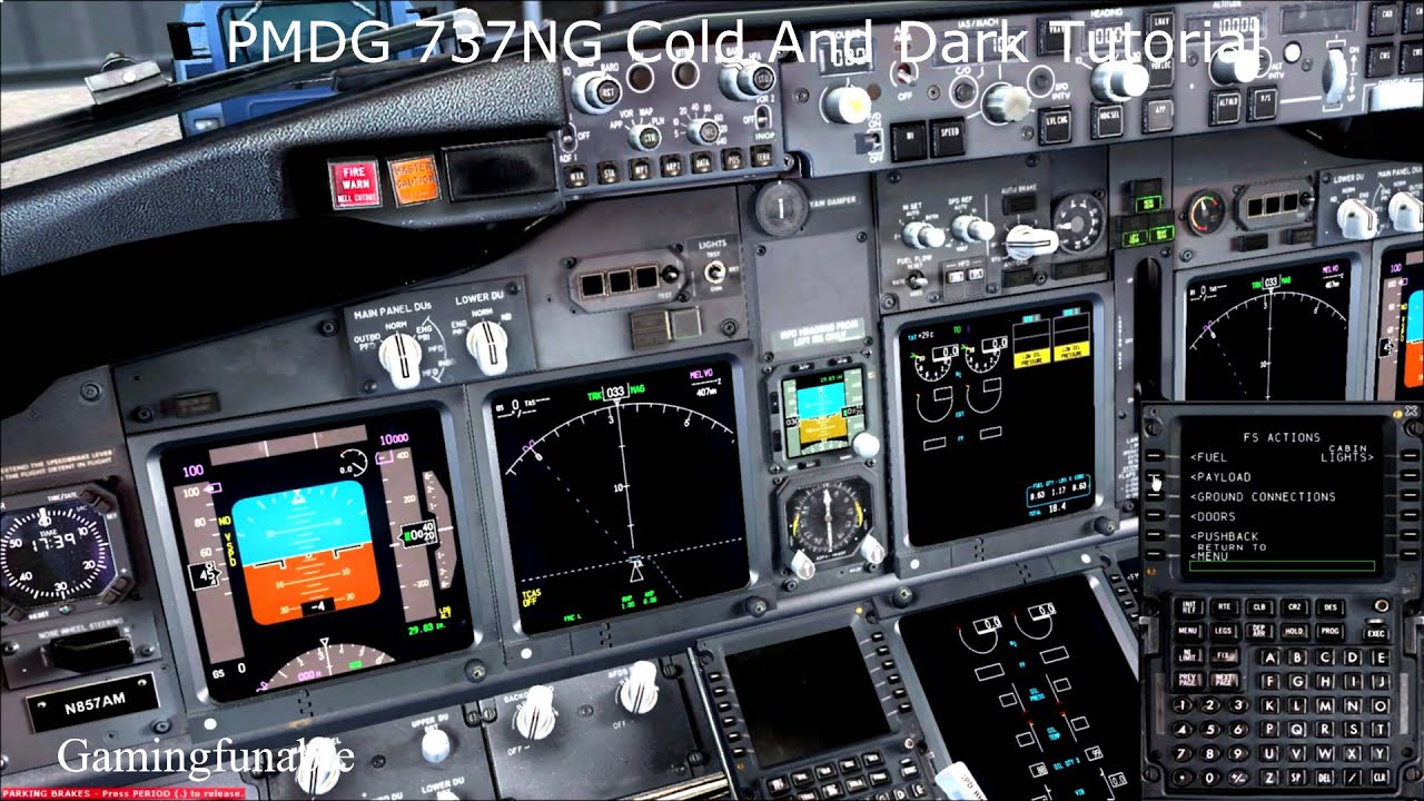 PMDG 737NG Cold And Dark Startup And FMC Tuorial - YouTube