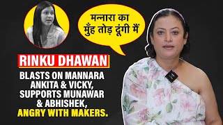 Rinku Dhawan Angry on Manara, Isha और Vicky पर किया Vaar | First Time Open Interview