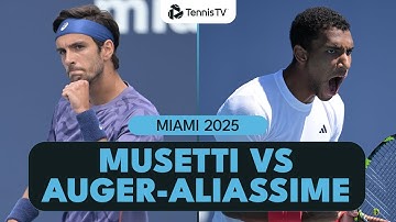 Lorenzo Musetti vs Felix Auger-Aliassime Highlights | Miami 2025