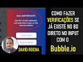 [Bubble.io] Como fazer verificações antes de submeter um formulário no Bubble