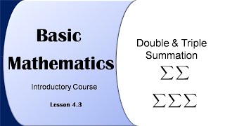 How to do double summation | Triple summation | Sigma summation | Sigma summation rules | Sigma