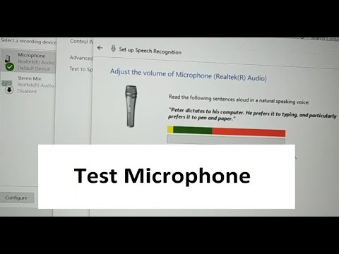 Vidéo: Comment Vérifier Le Microphone Intégré