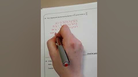 Q14 recurring decimals 2019 Maths Genie higher predicted paper 2 solution