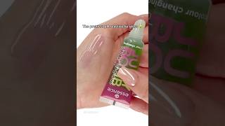 The prettiest pH lip gloss?! 😱💚 #ph #makeup #lipgloss #colorchanging #makeupfinds #essence #shorts