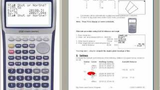 Land Survey Setting Stakeout using Casio Fx9860G screenshot 5