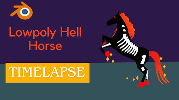 How to make a hell horse in Blender | Blender Timelapse