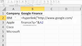 Excel Dynamic Hyperlinks