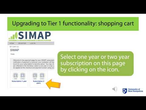 SIMAP training account setup 2018