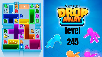 Drop Away level 245 very hard level Walkthrough Solution 