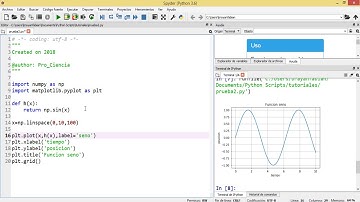 Python: Graficar funciones con MATPLOTLIB 1