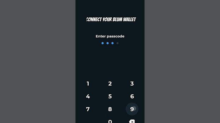 connect your blum wallet/ blum is back