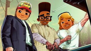 GTA V & Subway Surfers мешап (создано нейросетью)