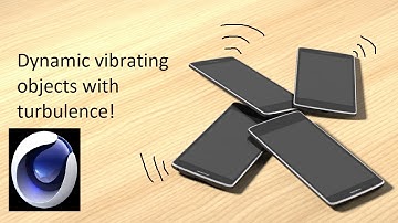 Cinema 4D Tutorial: Dynamic vibrating object with turbulence / make vibrating object in C4D / rigid