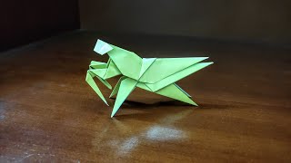 How To Make A Paper Origami Mantis Easy Step By Step