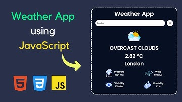Weather App using HTML CSS and JavaScript