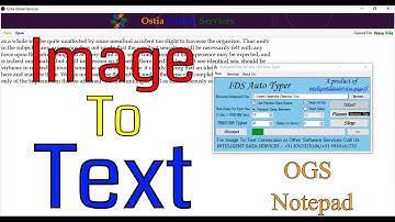 How To Copy-Paste Text From Image to OGS Notepad {.Dxt} Using IDS Auto Typer || Cont-8767325106
