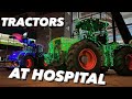 DAY 994 TRACTORS ON A FOODBANK &amp; HOSPITAL TOUR  #OLLYBLOGS #AnswerAsAPercent