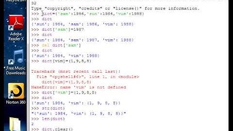 Python Tutorial 12 (Dictionary)