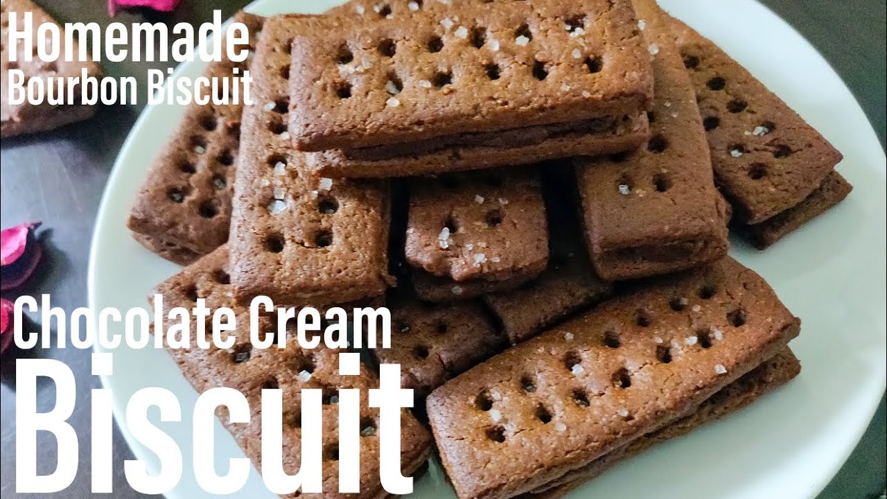 Chocolate Cream Biscuit Recipe| Bourbon Biscuit | Homemade Chocolate Biscuit | Best Bites