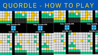 Quordle - How To Play! screenshot 2