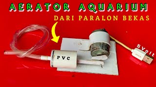 Cara Membuat Pompa Aerator Aquarium Dari Dinamo !!