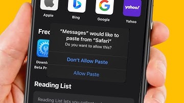 Messages Would Like to Paste From Safari Do You Want to Allow This