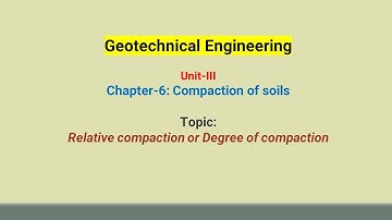 Relative compaction or Degree of compaction