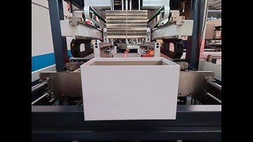 1246B Digital rigid box making machine producing 162mm height box