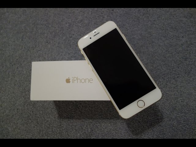 iPhone 6 Unboxing & First Look! 64GB in Gold with iOS 8! - YouTube