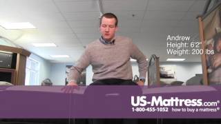 Stearns and Foster Lux Estate Gabriella Marie Luxury Firm Mattress Comfort Depth with Andrew