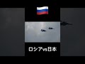ロシアの戦闘機と日本の戦闘機
