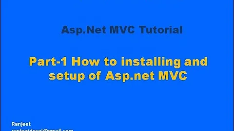 Installing the asp.net MVC |  MVC Tutorial Part 1 | check which version of MVC on your computer