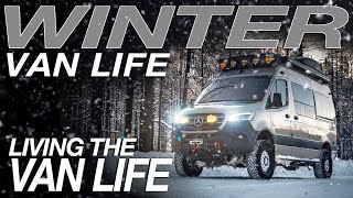 Winter Van Life In The Mountains | Living The Van Life