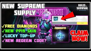 ROS NEW UPDATE: NEW REDEEM CODE 100  DIAMONDS REWARD? AND EXCLUSIVE PP19 SKIN 2021