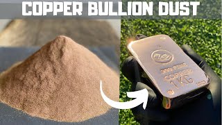 Copper Dust Melt Down - Trash To Treasure - ASMR Metal Melting - Copper Casting BigStackD Bullion