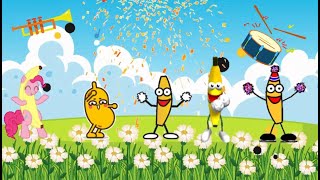 Banana Dance song cartoon animation dessin animé pour bébé enfant chanson fruit La Banane Dansante