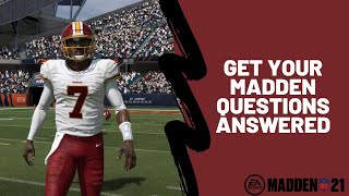 How To Improve in Madden 21| Get Your Madden 21 Questions Answered Live| Madden 21 Tips and Tricks|