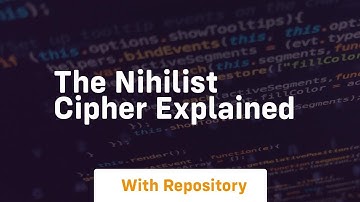 The nihilist cipher explained