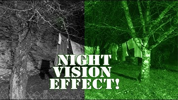How to create the Night vision effect in Photoshop | Quickly Create NIGHT VISION Effect! |#photoshop