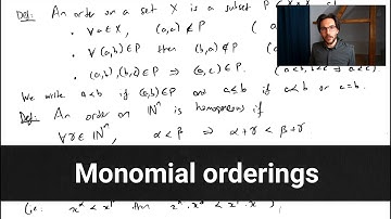 Ordering monomials of multivariate polynomials --- CAG L11.3